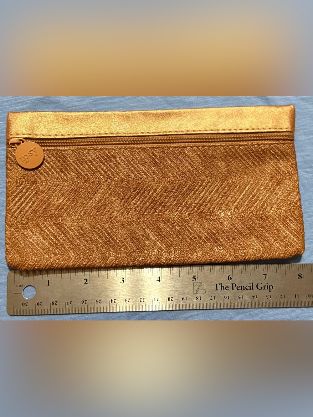 IPSY - Metallic Gold Women's Zip Pouch Clutch